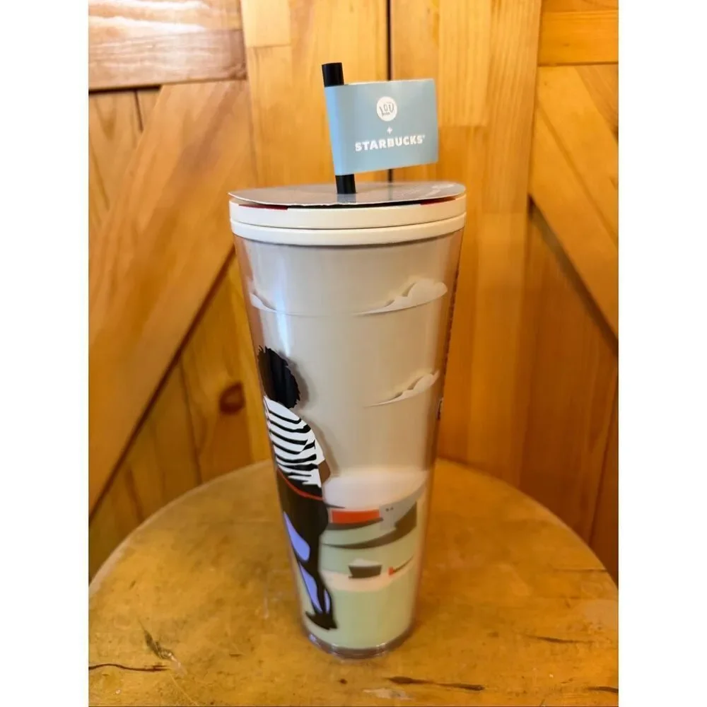 STARBUCKS + LOU 2024 Black History Month DAMON BROWN Cold Cup Tumbler 24oz Nwt (